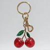 Брелок Подвеска Смола Вишневый Дизайн Брелок с Ветками из Золотого Сплава Надежная Застежка-Лобстер Крючок от Потери Сумки Ключи Аксессуары для Телефона