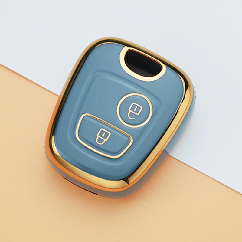Новый чехол для ключей из ТПУ для Peugeot 106 107 206 207 306 307 406 407 для Citroen C1 C4, защитная крышка для дистанционного управления, аксессуары