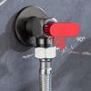 High Quality Red Blue Water Control Valve Brass Cold and Hot Distinction Brass Angle Valve Corner Valve Kitchen