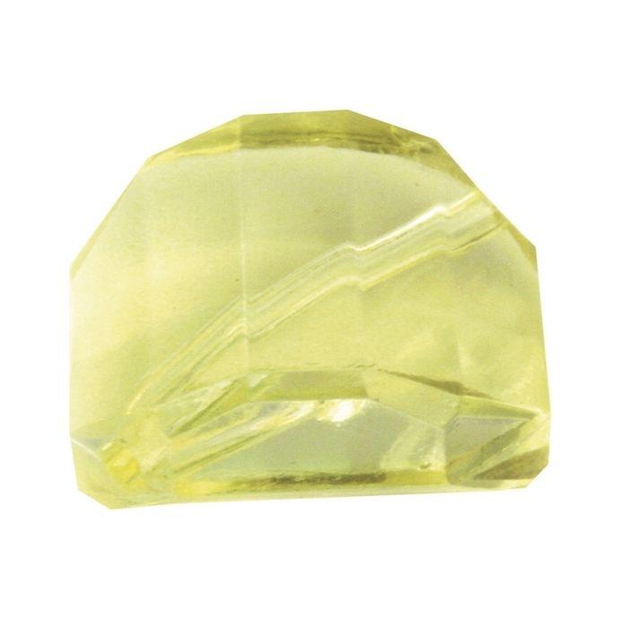 Rayher - Perle acrylique Jaune indien Carré facetté 1 pièce