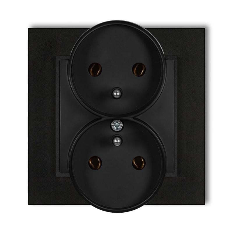 Double nest with frame, mini dwarf, matt black