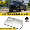 Стеклянное зеркало бокового вида двери наружное левое для пикапа Ford F-150 11-14 Новое EV