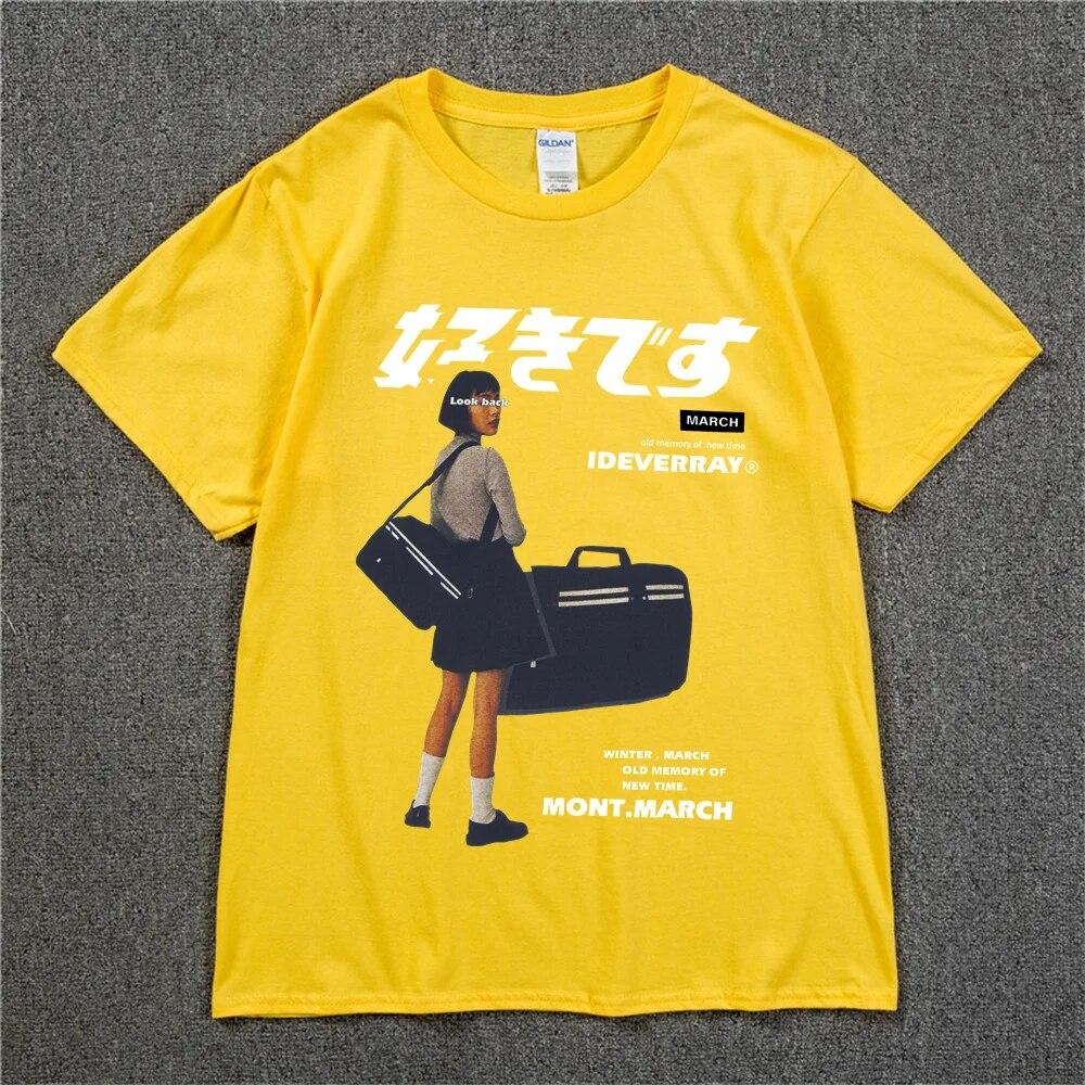 Хип-хоп уличная футболка Harajuku футболка для девочек японская футболка с принтом кандзи 2022 унисекс летняя футболка с коротким рукавом хлопковые свободные топы футболки