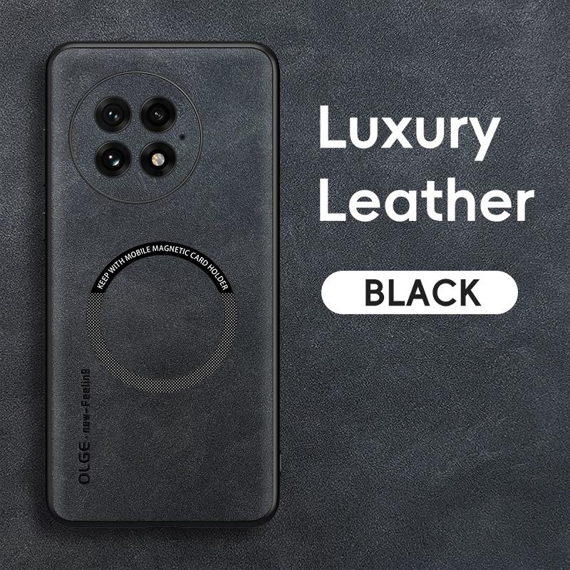 Чехол для OnePlus 13 Роскошный Магнитный Кожаный Чехол для Телефона Для OnePlus 13 One Plus 13 OnePlus13 Для Magsafe Беспроводная Зарядка Обложка