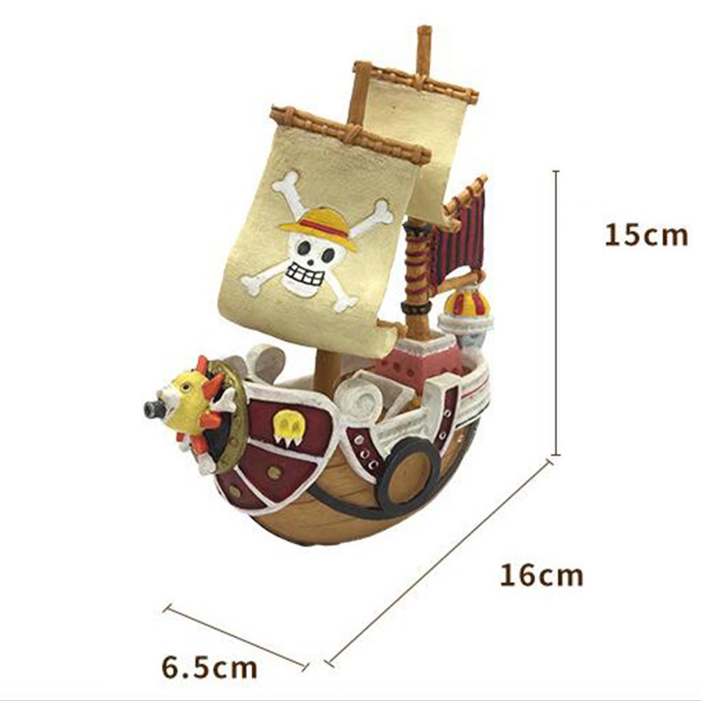 Aquarium Pirate Sunk Ship Boat Resin Ornament For Aquarium Fish Tank Landscaping Decoration