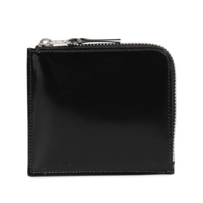 Чехол для монет COMME des GARCONS на молнии MILLOR INSIDE SA3100MI L-образный мужской, черный/серебристый [товар]