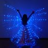LED Dance Wings For Kids Butterfly Glow Dance Color Fluorescent Show Christmas Belly Dance Wings No Sticks Halloween Stage Wing