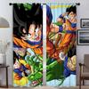 Кухонные шторы Детская комната D-Dragon-ballS Противомоскитные шторы 2 штуки Оконные шторы Жалюзи Перегородка Тюль для спальни