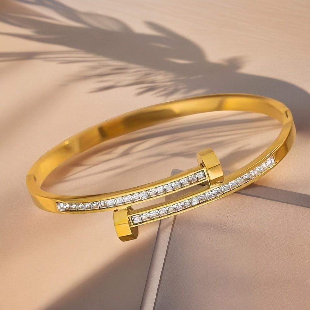 Titanium Steel Bracelet Double-ended Stainless Steel High-end, Light Luxury, Fashionable and Versatile