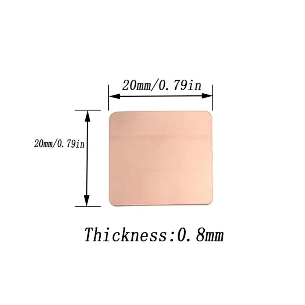 0.3mm-1.5mm Thickness Strip Shim 15x15mm Thermal Pad For GPU CPU Chip RAM Cooling