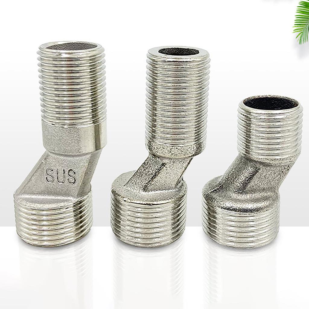 Pack of 2 Steel Connection Adapters Steel Eccentric Connection Pieces Wall Faucet Connectors Simple Installation