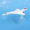 16 см британская модель Concorde, реплика металлической модели самолета, масштабная авиационная Коллекционная литая под давлением миниатюрный орнамент, сувенирные игрушки