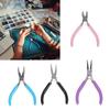 Набор стальных плоскогубцев для ремонта бусин с длинным носом, круглым носом и изогнутыми плоскогубцами для резки проволоки с пинцетом