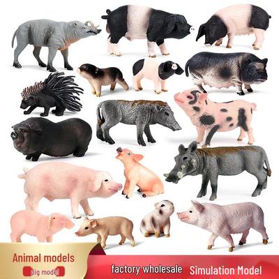 Реалистичная миниатюрная фигурка свиноматки, игрушка, модель животного, украшение