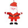 3pcs/set Santa Claus Santa Claus Pendant Cartoon Christmas Wall Hanging  Holiday Party