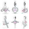 Fit 925 Original Bracelets Real 925 Sterling Silver Angel Archer Arrow Charms Bead DIY Fine Valentine's Day Jewelry Gift