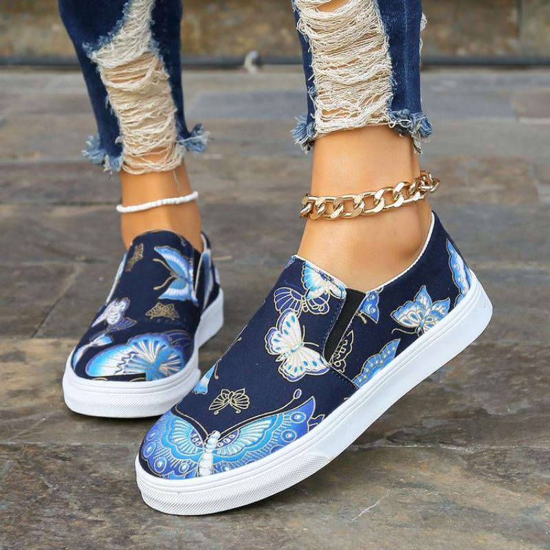 Женские мокасины с принтом на плоской подошве, туфли на платформе, весна 2024, кроссовки, повседневная спортивная обувь, женская модная дизайнерская обувь для ходьбы и бега