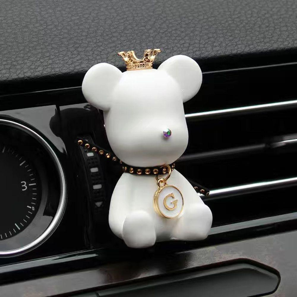 Внутреннее украшение Зажим для воздуховода Ароматерапия Медведь Гипсовый Декор Розетка Духи Зажим для автомобиля Духи