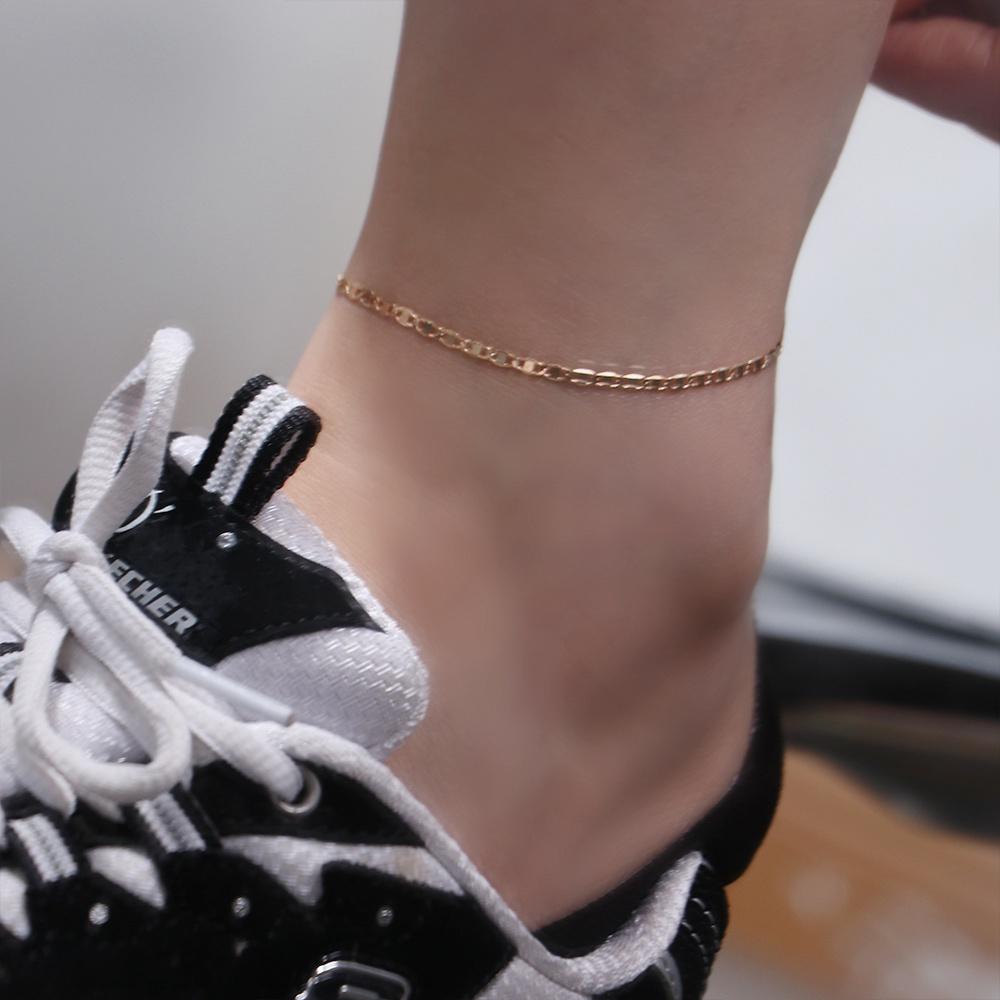 Gold/Silver Sexy Chain Anklet Zinc Zinc Alloy Retro Women