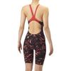Swimsuit Racing Spats Back Half Black x Red SS [Arena] One-Piece (Open Leg) Women's (BKRD)