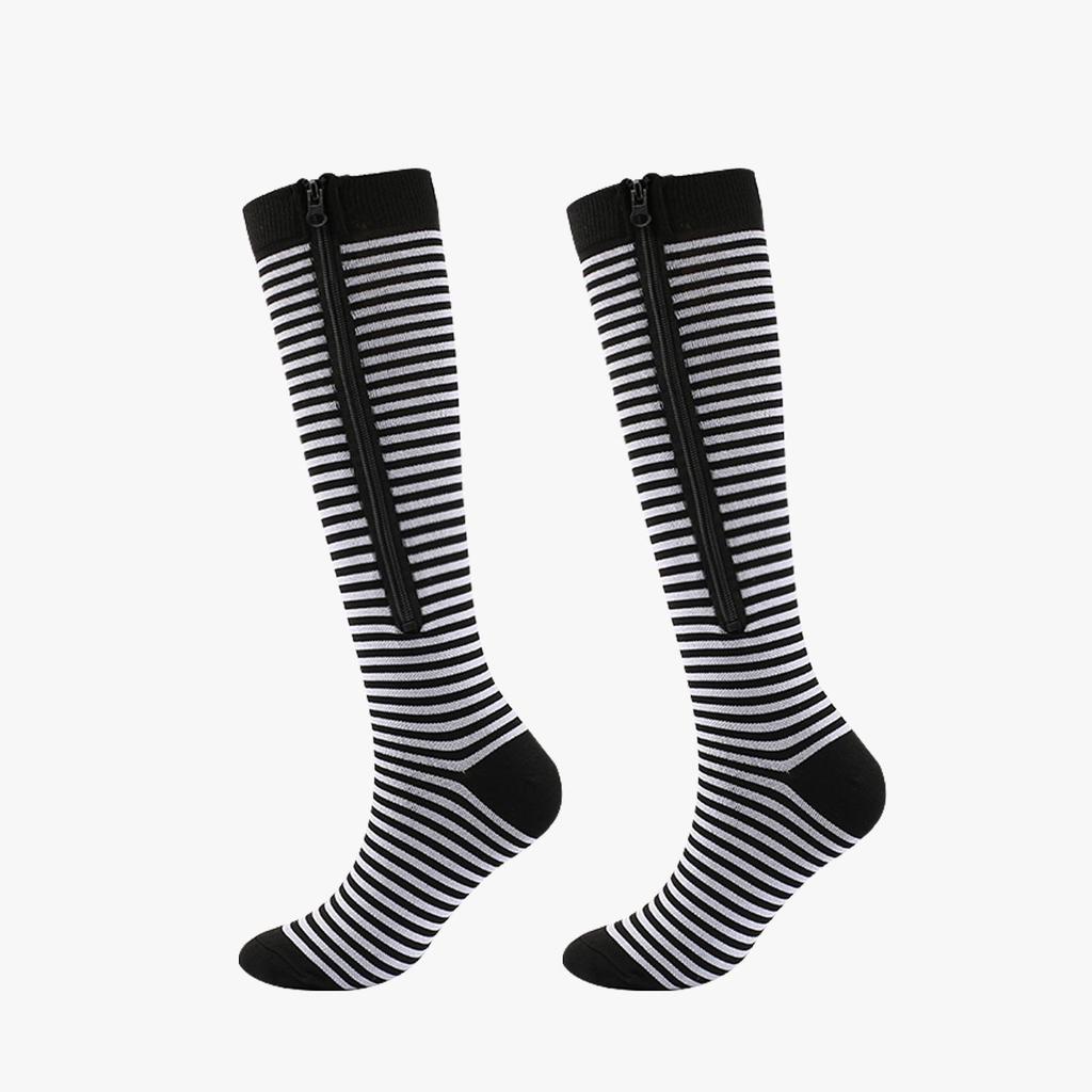 Zippered Compression Sports Socks for Varicose Veins