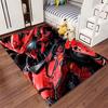 Red Futuristic Mecha Design suitable as a non-slip mat for the living room or bedroom sofa