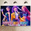Kpop Охотники на Демонов Saja Boys День Рождения Фото Фон Девочки Мальчик С Днем Рождения Фон Реквизит для Фотосъемки