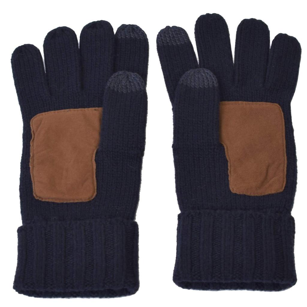 POLO RALPH LAUREN Gloves Smartphone Compatible One Point Smartphone POLO RALPH LAUREN Ralph Raffle Gloves Wool Gift Present (433 Navy) [Item]