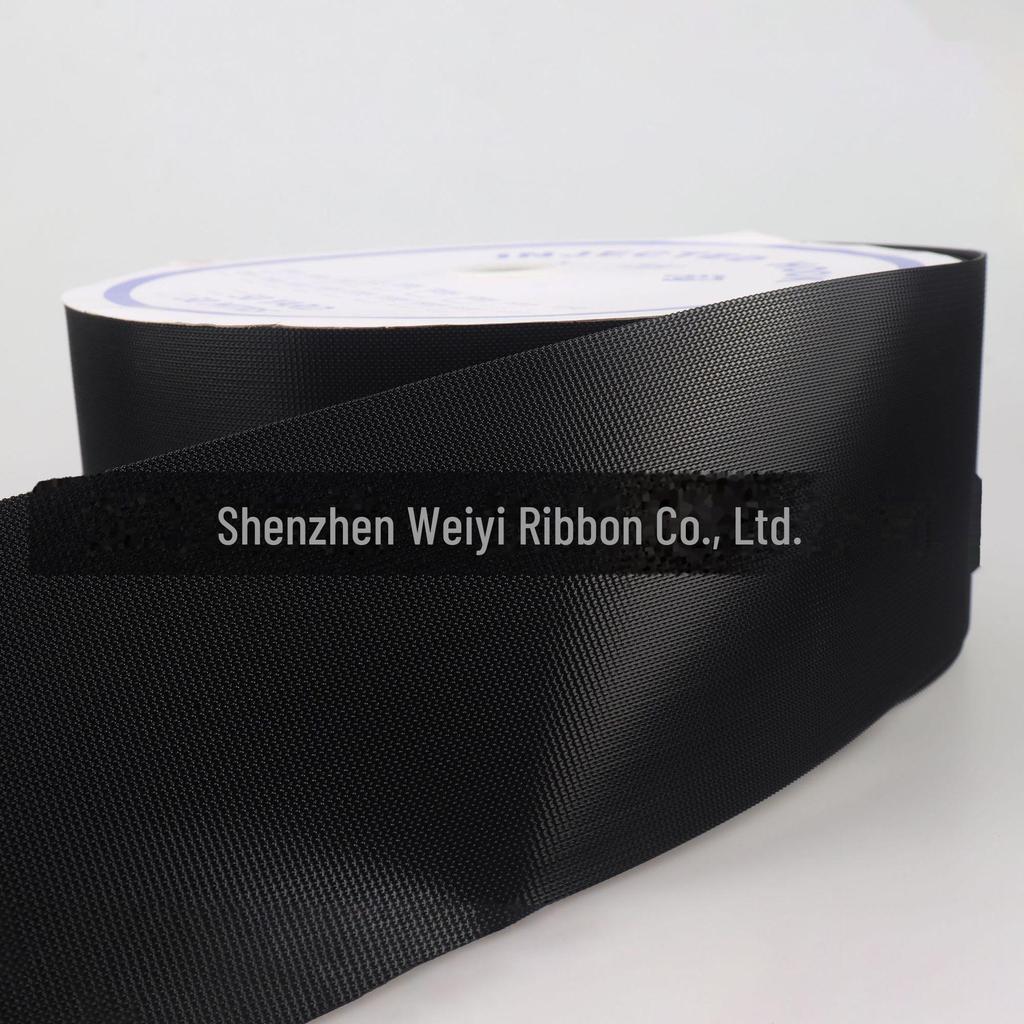 Эластичная черно-белая самоклеящаяся застежка-липучка