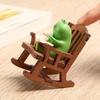 Frog Rocker Chair Cute Japanese Healing Small Decoration Office Desktop Decoration Car Center Control Decoration