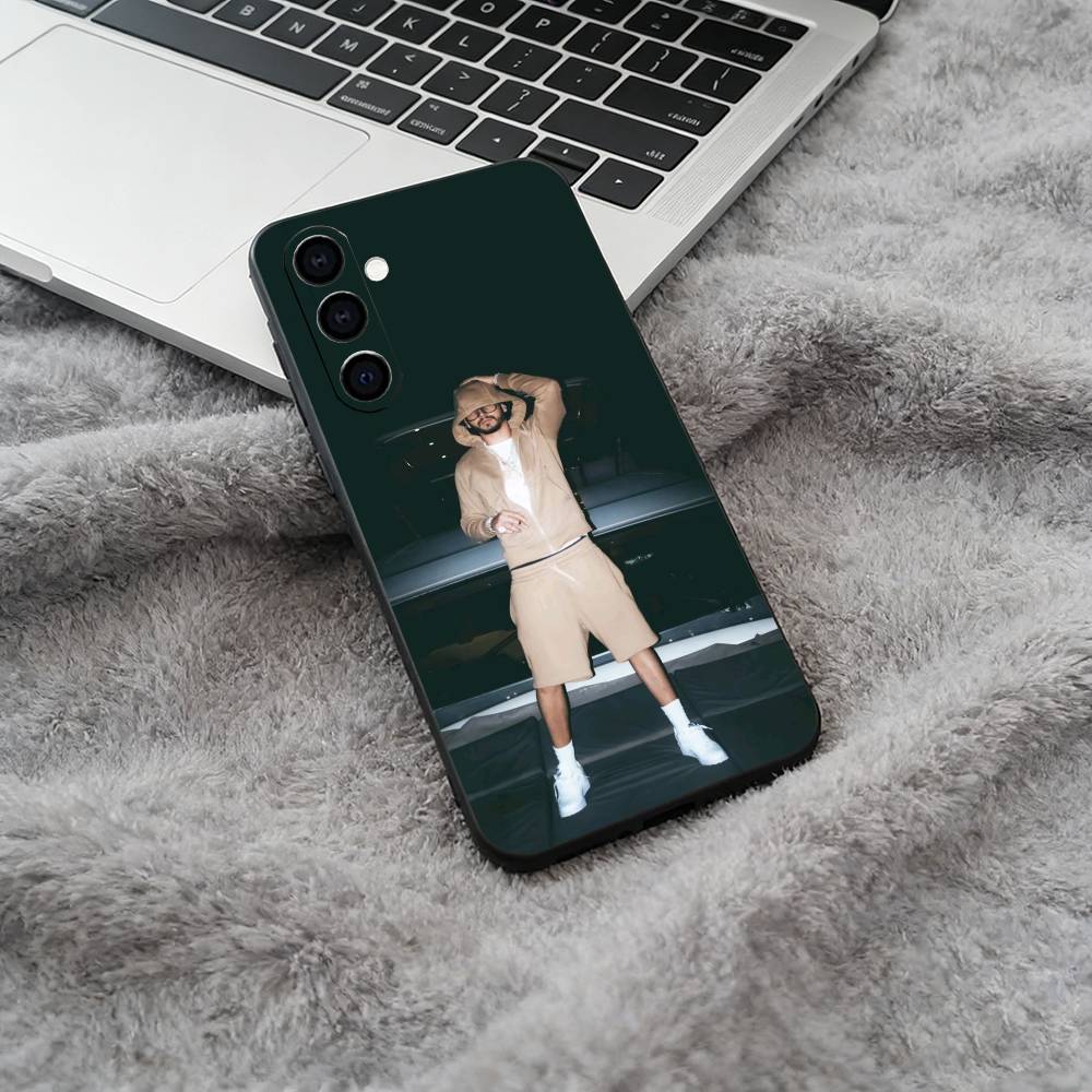 Rapper-Clarent Black Soft Silicone Phone Case for Samsung Galaxy A73, A71, A72, A70, A53, A52, A51
