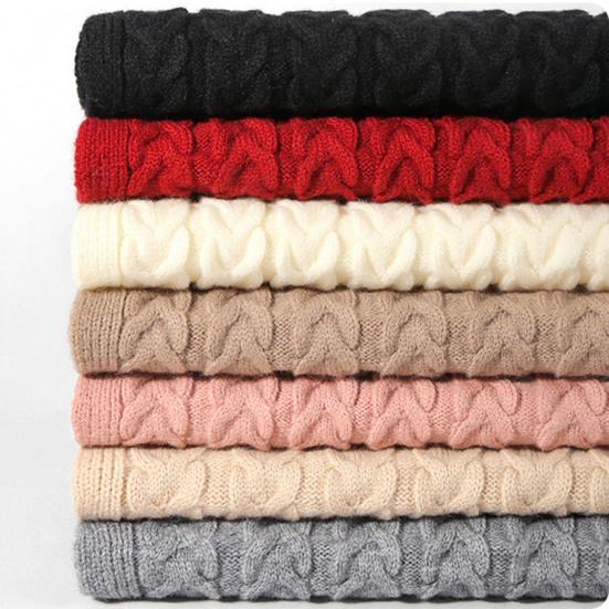 Зимний комплект шапка, шарф, перчатки для женщин, флисовая подкладка, шапка-бини с помпоном, длинный шарф