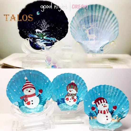 10Pcs Natural Scallop Shells DIY Crafts Theme Party Decor Bright White Seashells Jewelry Christmas Decoration