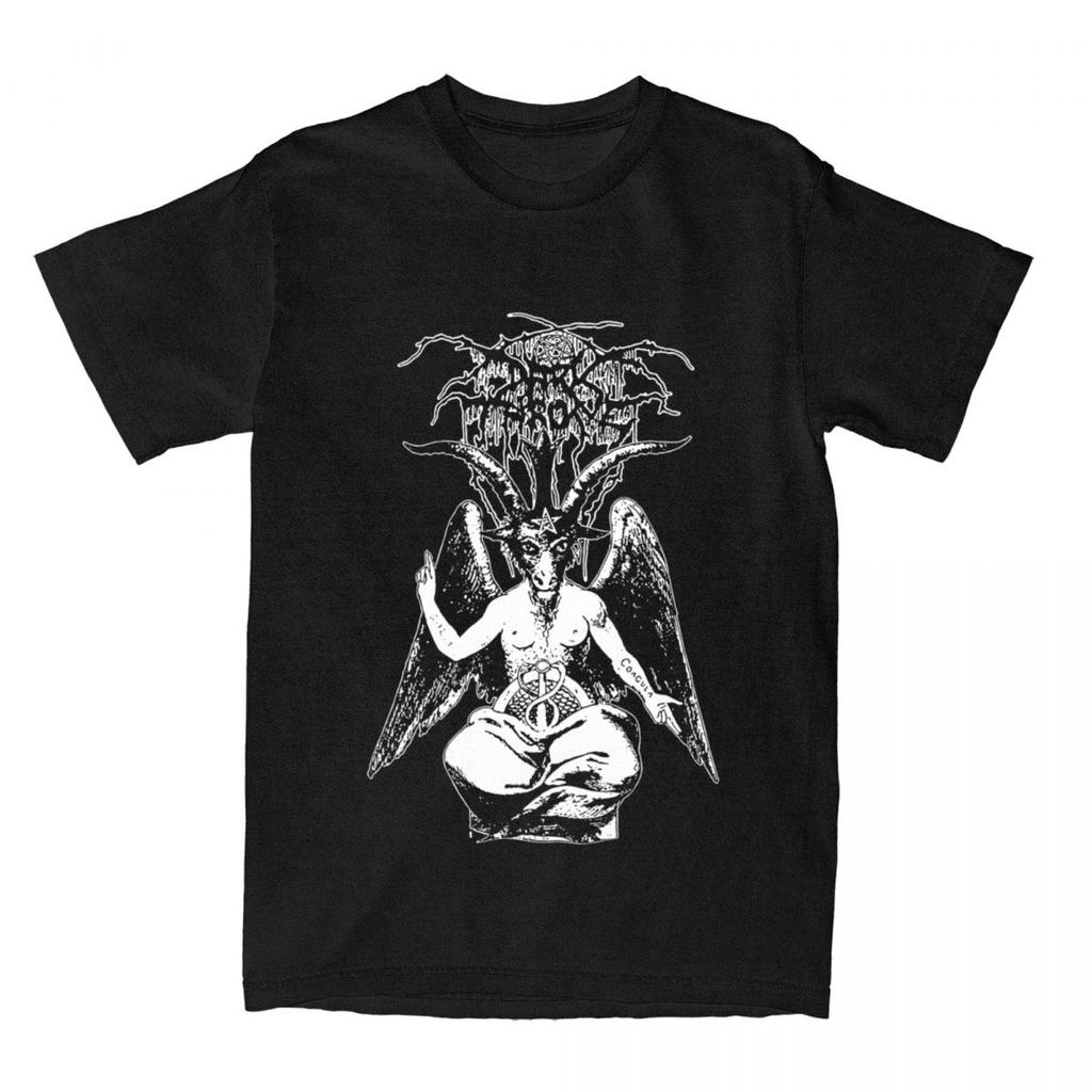 Darkthrone Band Death Metal Accessories Футболка для мужчин и женщин Винтажная футболка из чистого хлопка с круглым вырезом и коротким рукавом Одежда больших размеров