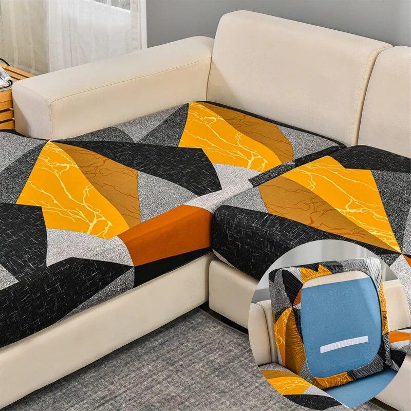 Эластичные чехлы для диванных подушек, чехлы для диванных сидений, противоскользящие защитные чехлы для мебели, замена отдельных подушек