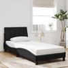 Vidaxl Каркас кровати с изголовьем, черный, 80x200 см, бархатный