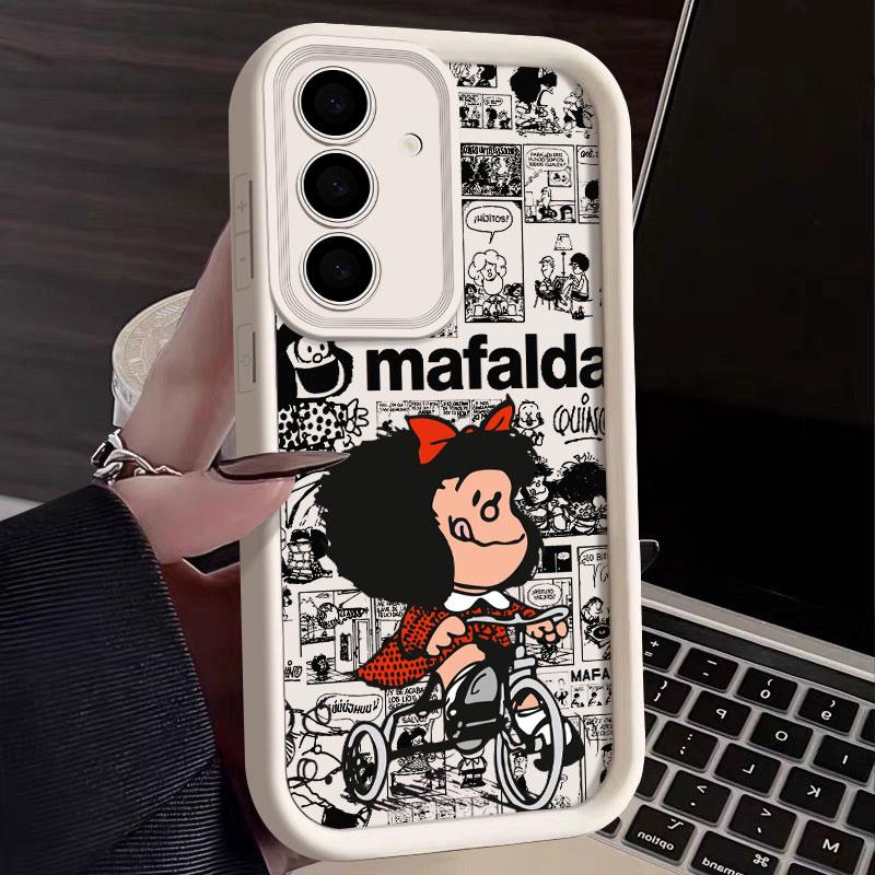 Mafalda Girl Fundas For Samsung Galaxy S26 S25 S24 S23 S22 Plus S21 Ultra S20 FE Case S26Plus S26 Ultra Phone Back Cover