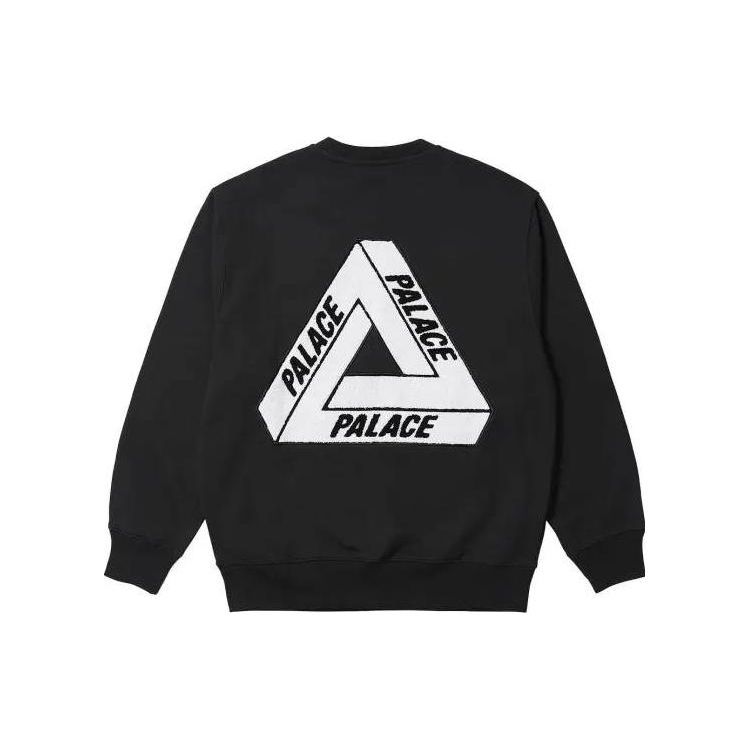Palace Флисовые топы унисекс Tri-Ferg Crew Black P24CS054