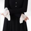 Halloween Costume Cosplay Accessories Lace Cuffs White Detachable Fake Sleeves Wedding Bridal Gowns Accessories Sweater Cuff