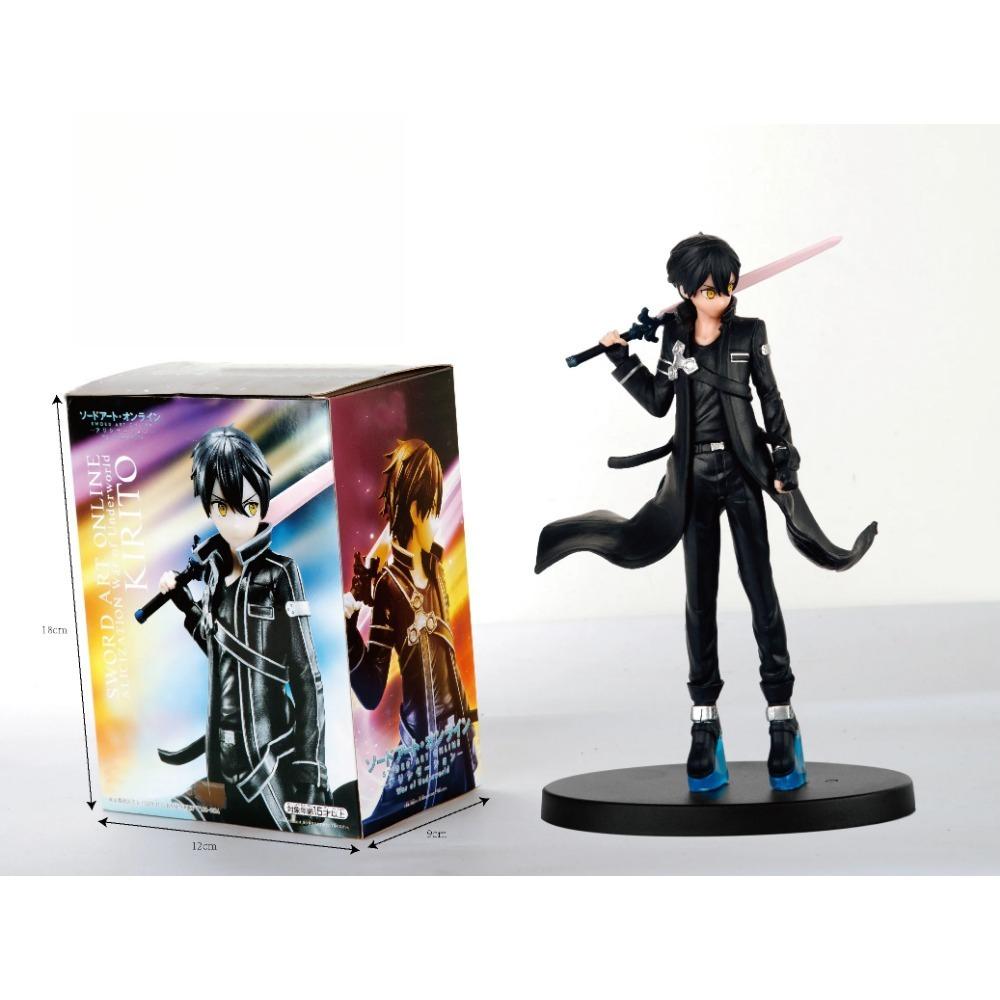 17CM Anime Sword Art Online Kirigaya Kazuto Figure War of Underworld Model Toy Gift Collection Yuuki Asuna Action Figure PVC