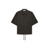 Essentials Осень/Зима 22 Нейлоновая рубашка с короткими рукавами и бирками Топы унисекс Off-Black FOG-FW22-626