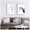 Posters And Prints Wall Pictures For Living Room Decor Abstract Line Drawing Love Kiss Sexy Girl Wall Art Canvas Painting Nordic