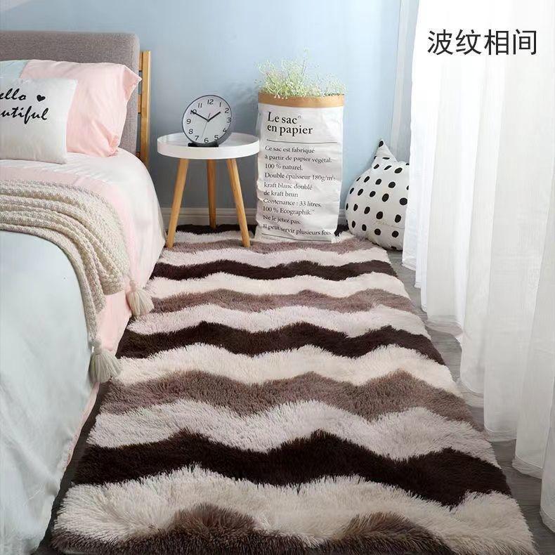 Мягкий лохматый ковер для гостиной, пушистые детские коврики, большой бежевый плюшевый ковер для спальни, детской комнаты, современный домашний декор