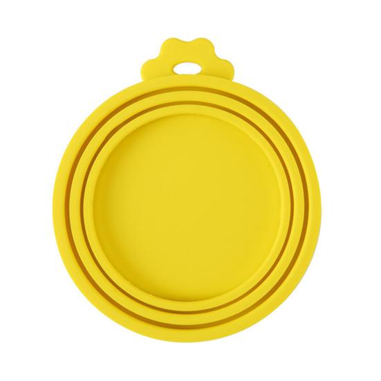 Pet Food Can Lid 3-in-1 Silicone Can Cover One Lid Fits