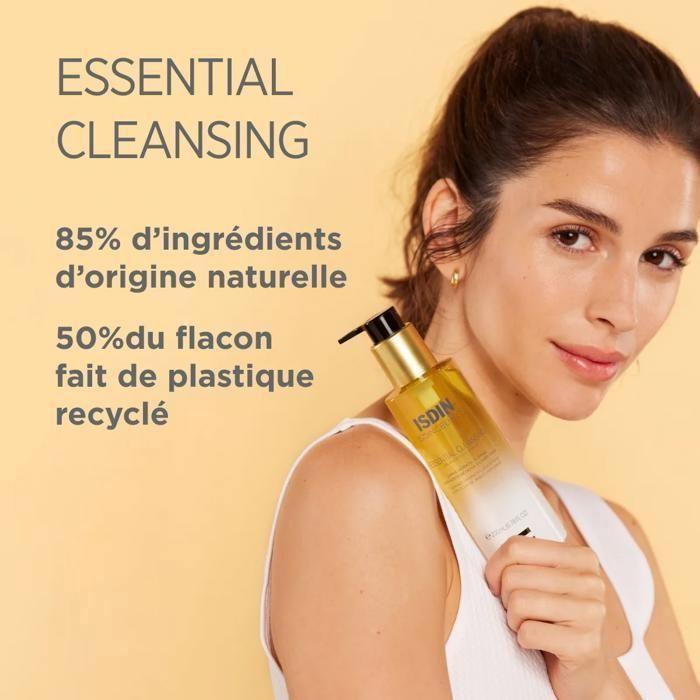 ISDIN Isdinceutics Essential Cleansing Huile Nettoyante et Démaquillante Visage 200ml
