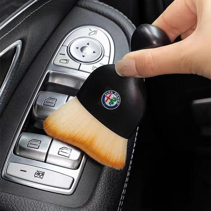 LPTWX1 For Alfa Romeo 4C 159 Spider Giulia Giulietta 156 8C Stelvio GT 166 Volante Car interior cleaning brush dust sweeping soft brush