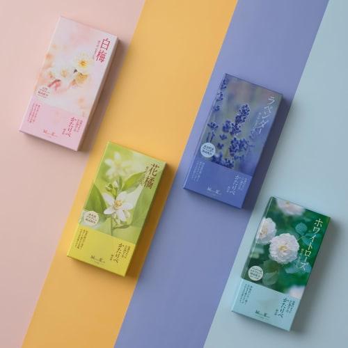 Kataribe White Rose Incense, 100g, by Nippon Kodo, Low Smoke