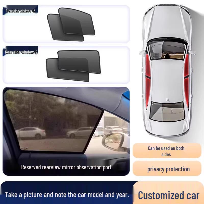 Магнитные шторки-сетки для Nissan X-Trail с защитой от света и жары