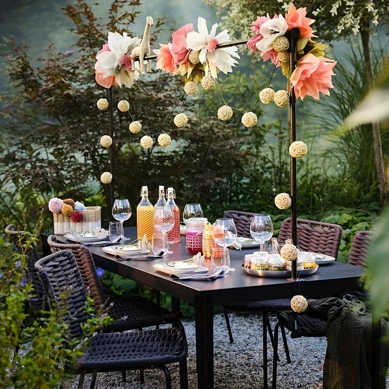 Настольная стойка для стержней с зажимами для украшения воздушными шарами, цветами, регулируемая металлическая настольная арочная стойка для стержней для церемонии празднования дня рождения, вечеринки