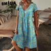 Women's Fashion Summer Spring Short Sleeve V-Neck Casual Dresses
